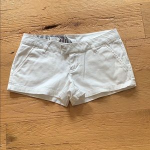 white volcom shorts